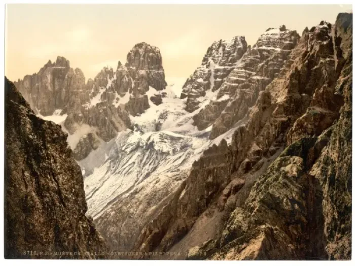 Framed Print : Monte Cristallo and Piz Popena Group, Tyrol, Austro-Hungary Framed Print : Monte Cristallo and Piz Popena Group, Tyrol, Austro-Hungary
