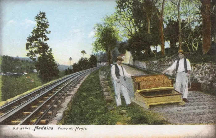 Framed Print : Monte to Funchal Wicker Toboggan - Madeira, Portugal Framed Print : Monte to Funchal Wicker Toboggan - Madeira, Portugal