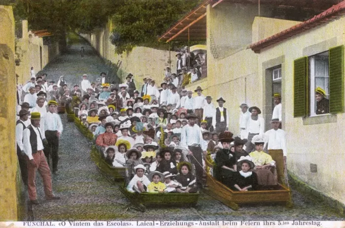 Framed Print : Monte to Funchal Wicker Toboggan - Madeira, Portugal Framed Print : Monte to Funchal Wicker Toboggan - Madeira, Portugal