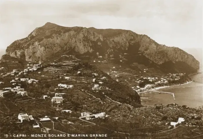 Framed Print : Monte Solaro and the Grand Harbour, Capri