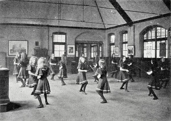 Montem Street School, London - Quarter-staff Exercises