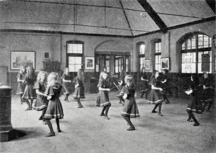 Framed Print : Montem Street School, London - Quarter-staff Exercises Framed Print : Montem Street School, London - Quarter-staff Exercises
