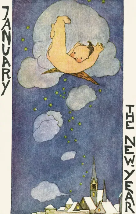 Framed Print : Months of the year. January Framed Print : Months of the year. January