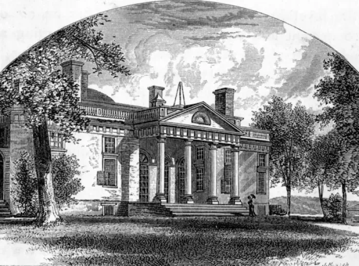 Framed Print : Monticello / East Portico Framed Print : Monticello / East Portico