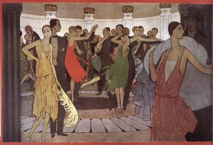 Framed Print : A Montmartre Dancing Framed Print : A Montmartre Dancing