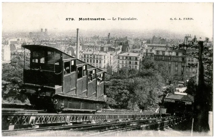 Framed Print : MONTMARTRE FUNICULAIRE Framed Print : MONTMARTRE FUNICULAIRE