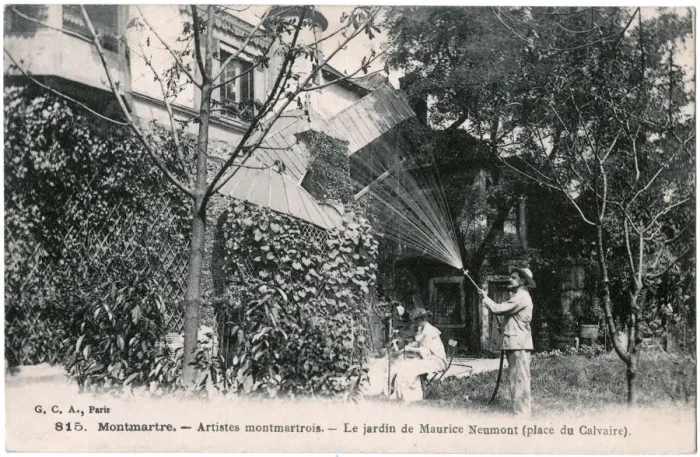Framed Print : Montmartre garden, Maurice Neumont, Paris, France Framed Print : Montmartre garden, Maurice Neumont, Paris, France