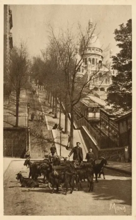 Framed Print : Montmartre - Sacre Coeur - base of the Funicular Framed Print : Montmartre - Sacre Coeur - base of the Funicular