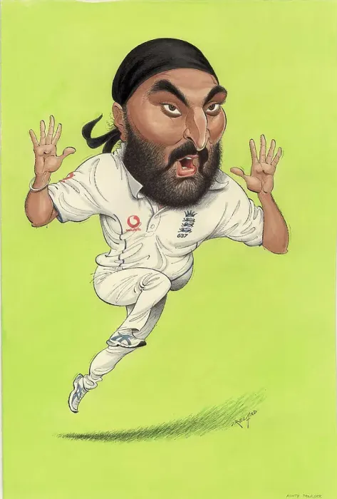 Framed Print : Monty Panesar - England cricketer Framed Print : Monty Panesar - England cricketer