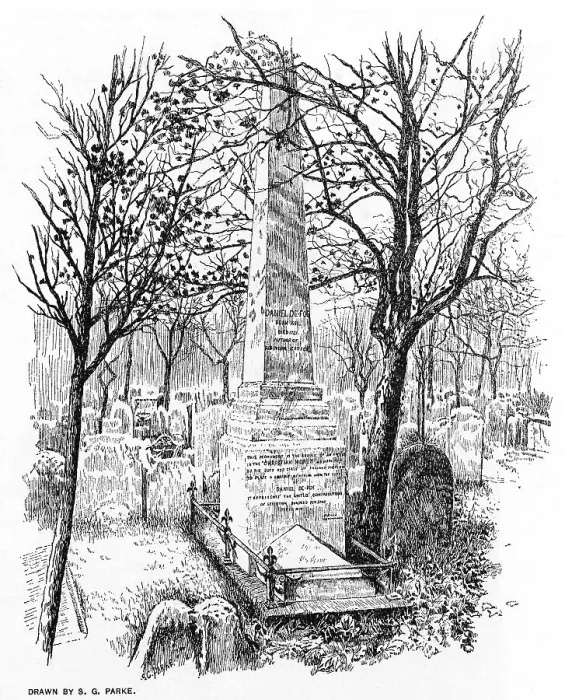 Framed Print : Monument to Daniel Defoe, Bunhill Fields, London Framed Print : Monument to Daniel Defoe, Bunhill Fields, London