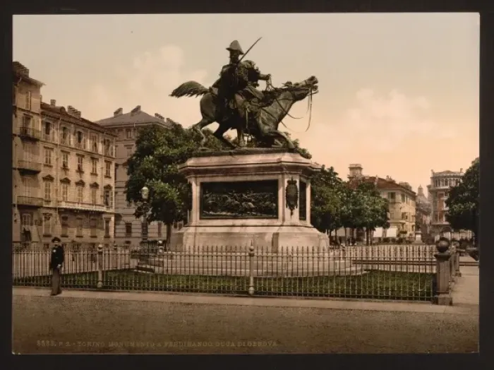 Framed Print : Monument of Ferdinand, Duke of Genoa, Turin, Italy Framed Print : Monument of Ferdinand, Duke of Genoa, Turin, Italy