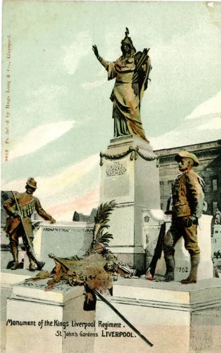Framed Print : Monument of the Kings Liverpool Regiment, St. Johns Garden Framed Print : Monument of the Kings Liverpool Regiment, St. Johns Garden
