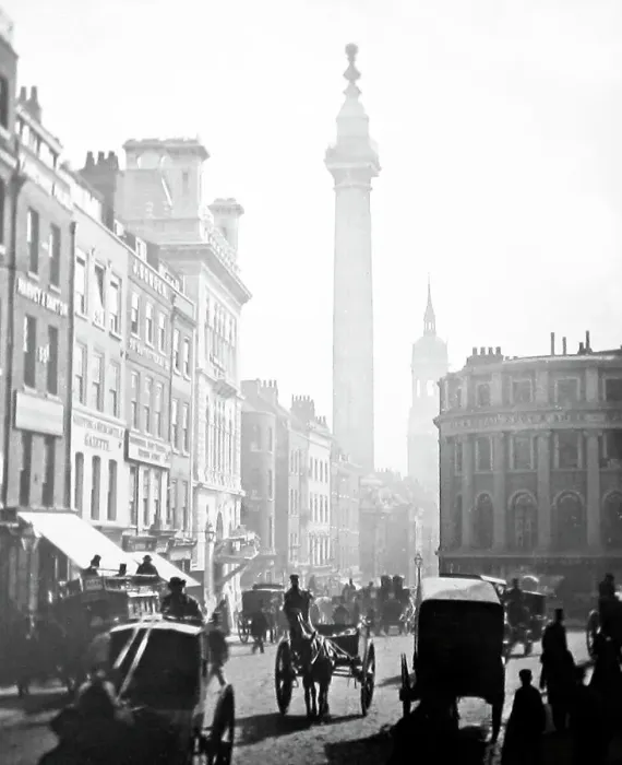Framed Print : The Monument, London Framed Print : The Monument, London