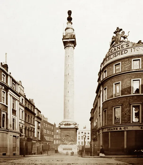 Framed Print : The Monument, London, Victorian period