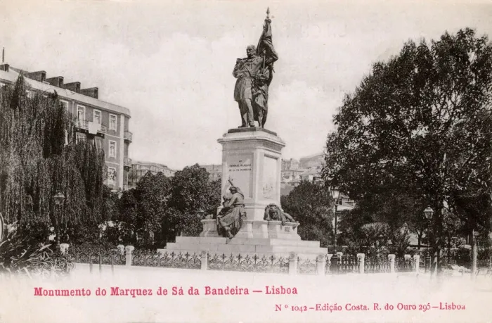 Framed Print : Monument to Marques de Sa da Bandeira, Lisbon, Portugal Framed Print : Monument to Marques de Sa da Bandeira, Lisbon, Portugal