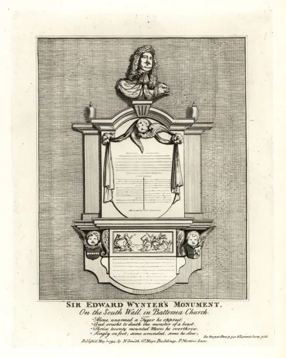 Framed Print : Monument of Sir Edward Wynter, died 1685 Framed Print : Monument of Sir Edward Wynter, died 1685