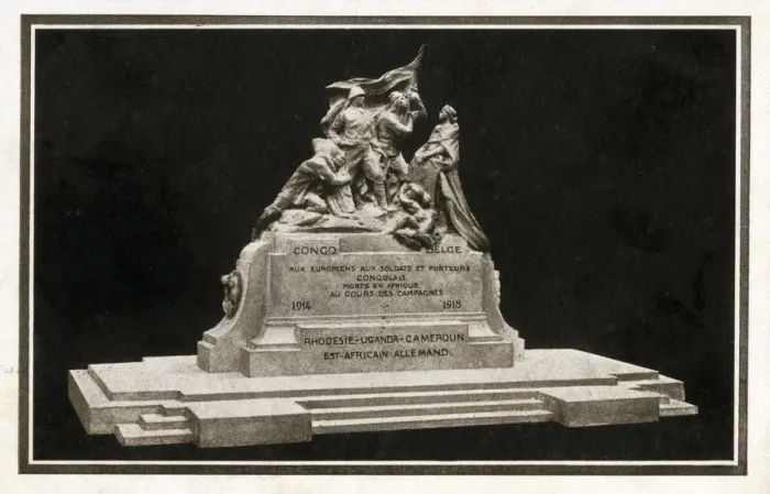 Framed Print : Monument to soldiers and porters from the Congo who lost their lives fighting during Framed Print : Monument to soldiers and porters from the Congo who lost their lives fighting during