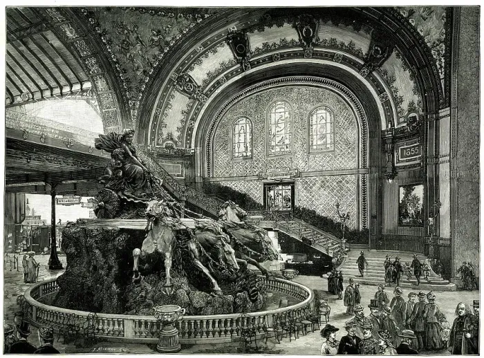 Framed Print : Monumental Fountain, Paris Exhibition of 1889 Framed Print : Monumental Fountain, Paris Exhibition of 1889