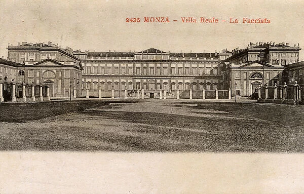 Monza, Lombardy, Italy - Facade of the Royal Villa of Monza