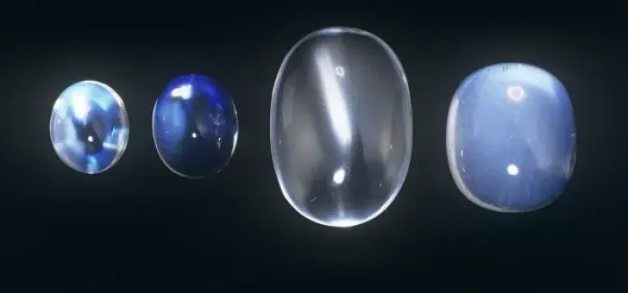 Framed Print : Moodstone cut as cabochons. A cabachon is a highly polished convex-cut gem Framed Print : Moodstone cut as cabochons. A cabachon is a highly polished convex-cut gem