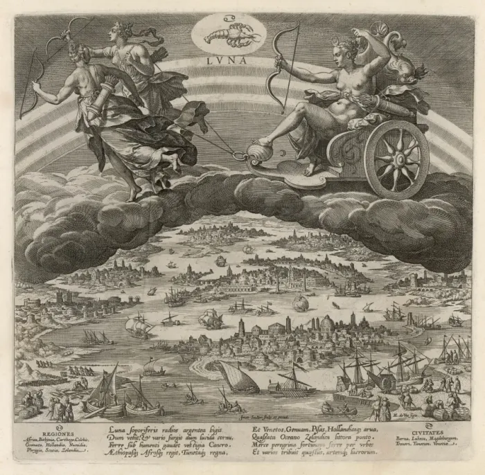 Framed Print : MOON IN 1585 Framed Print : MOON IN 1585