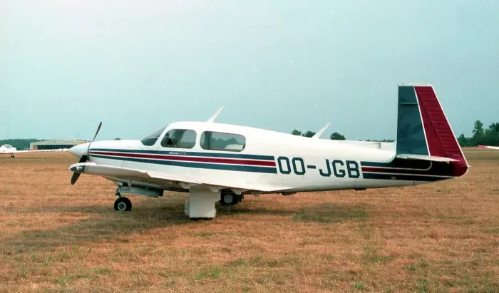 Framed Print : Mooney M20J 201 OO-JGB Framed Print : Mooney M20J 201 OO-JGB