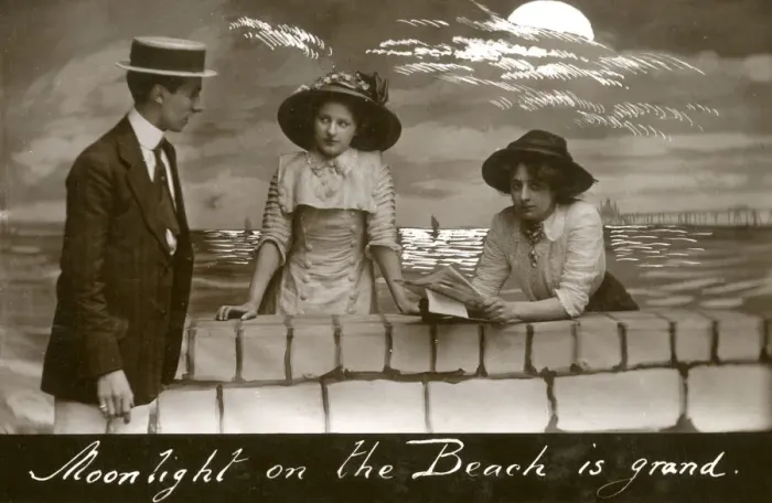 Framed Print : Moonlight on the Beach is Grand Framed Print : Moonlight on the Beach is Grand