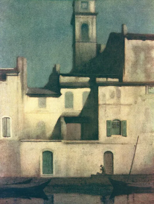 Framed Print : Moonlight, Martigues Framed Print : Moonlight, Martigues