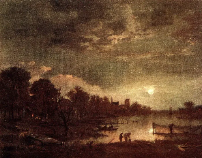 Framed Print : Moonlight Scene Framed Print : Moonlight Scene