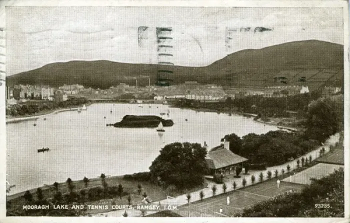 Framed Print : Mooragh Lake & Tennis Courts, Ramsey, Isle of Man Framed Print : Mooragh Lake & Tennis Courts, Ramsey, Isle of Man