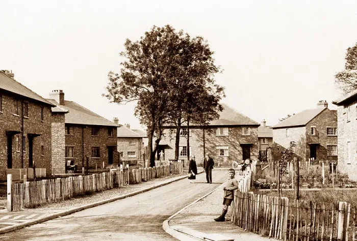 Framed Print : Moorends Orchard Lane probably 1920s Framed Print : Moorends Orchard Lane probably 1920s