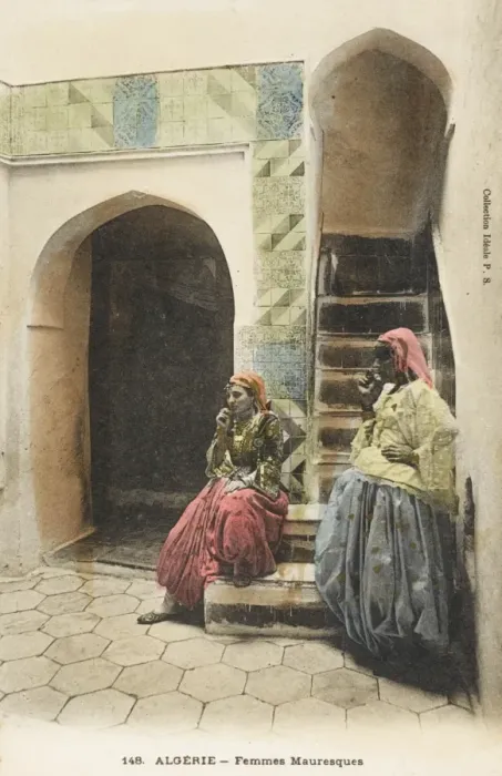Framed Print : Two Moorish Women - Algeria Framed Print : Two Moorish Women - Algeria