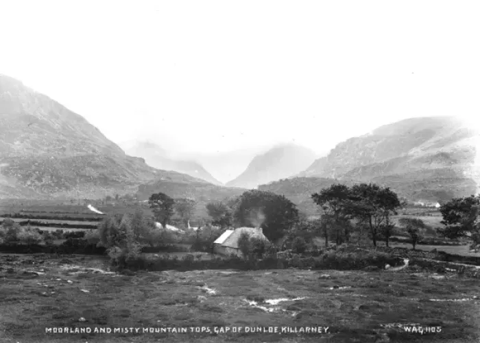 Framed Print : Moorland and Misty Mountain Tops, Gap of Dunloe, Killarney Framed Print : Moorland and Misty Mountain Tops, Gap of Dunloe, Killarney