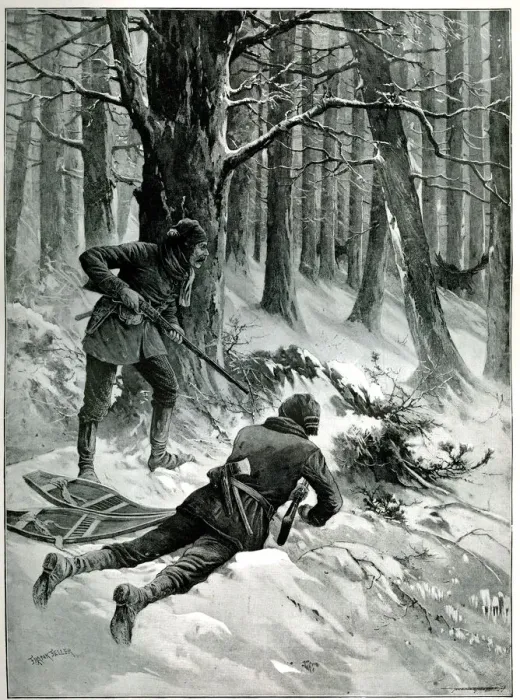 Framed Print : Moose Hunting in Canada Framed Print : Moose Hunting in Canada