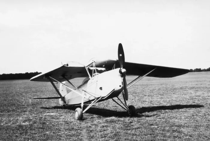 Framed Print : Morane-Soulnier Ms-341 Parked with One Wing Folded Framed Print : Morane-Soulnier Ms-341 Parked with One Wing Folded
