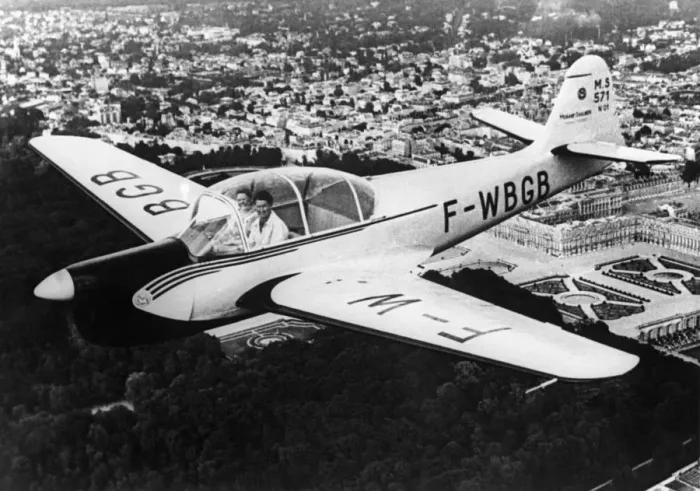 Framed Print : Morane-Soulnier Ms-571 No-1 Prptotype Flying over Paris Framed Print : Morane-Soulnier Ms-571 No-1 Prptotype Flying over Paris