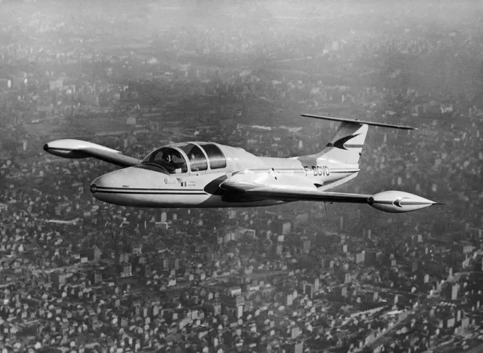 Framed Print : Morane-Soulnier Ms-760 Paris Flying over Paris, France Framed Print : Morane-Soulnier Ms-760 Paris Flying over Paris, France