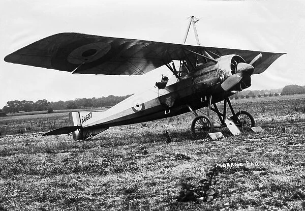 Morane-Soulnier Type La Parasol During WW1 Parked with C?