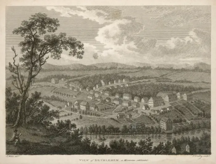 Framed Print : Moravians at Bethlehem Framed Print : Moravians at Bethlehem