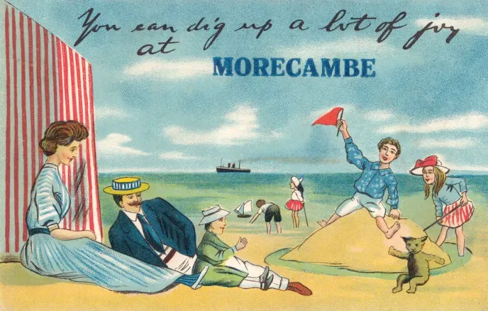 Framed Print : Morecambe. You can dig up a lot of joy at Morecambe Framed Print : Morecambe. You can dig up a lot of joy at Morecambe