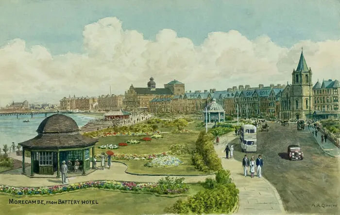 Framed Print : Morecambe, Lancashire, viewed from Battery Hotel Framed Print : Morecambe, Lancashire, viewed from Battery Hotel