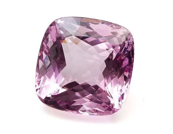 Morganite. This gemstone is 600 carats and one of the world's largest Morganite specimens