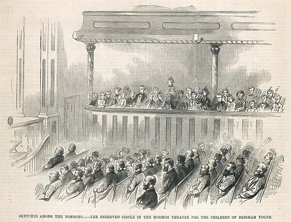 Mormon children of Brigham Young at the theatre