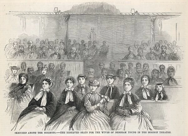 Mormon wives of Brigham Young at the theatre