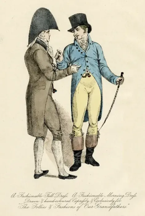 Framed Print : Morning clothing for men 1807 Framed Print : Morning clothing for men 1807