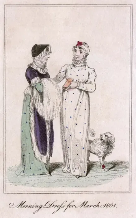 Framed Print : Morning Dress March 1801 Framed Print : Morning Dress March 1801