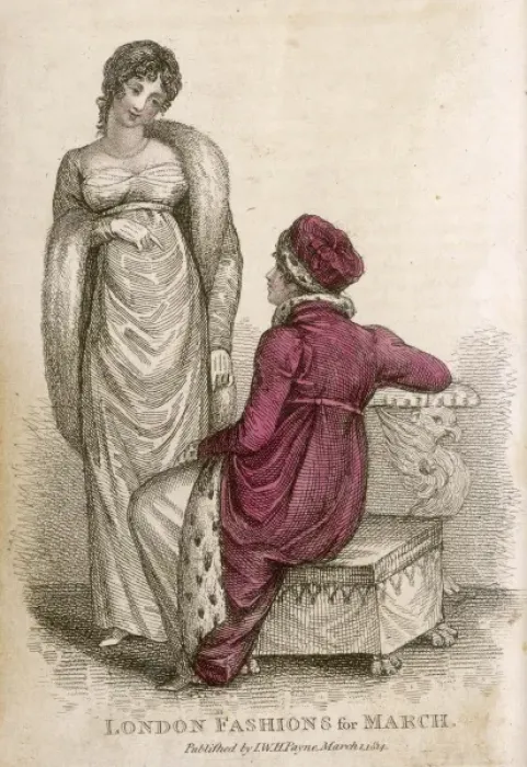 Framed Print : Morning & Evening Dress 1814 Framed Print : Morning & Evening Dress 1814