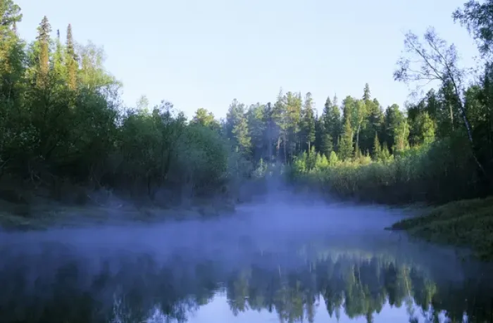 Framed Print : Morning mist over river Negustyah, a tributary Framed Print : Morning mist over river Negustyah, a tributary