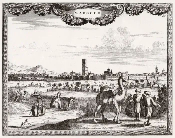 Framed Print : Morocco / Marrakesh C1700 Framed Print : Morocco / Marrakesh C1700