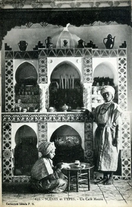 Framed Print : Morocco - A Moorish Cafe scene Framed Print : Morocco - A Moorish Cafe scene